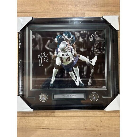 Malcolm Jenkins signed autographed Philadelphia Eagles SBLII photo framed PSA - Picture 1 of 6